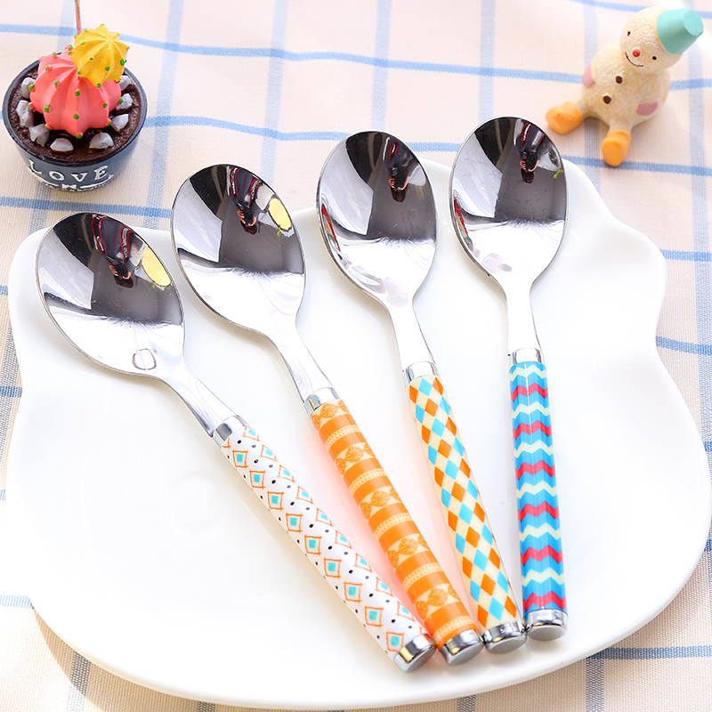 韩式jrs视频直播_JRS体育直播_jrs直播是什么意思小清新不锈钢便携餐具成人学生可爱长柄勺子盒装儿童旅行