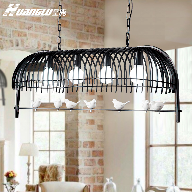 北欧宜家鸟笼餐厅灯jrs视频直播_JRS体育直播_jrs直播是什么意思个性铁艺吧台卧室过道门厅客厅小鸟吊灯具