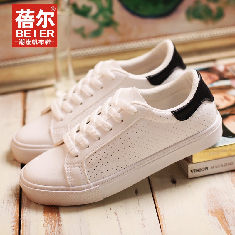 镂空小白鞋子平底运动鞋女士休闲鞋韩版女帆布鞋学生白色板鞋春夏