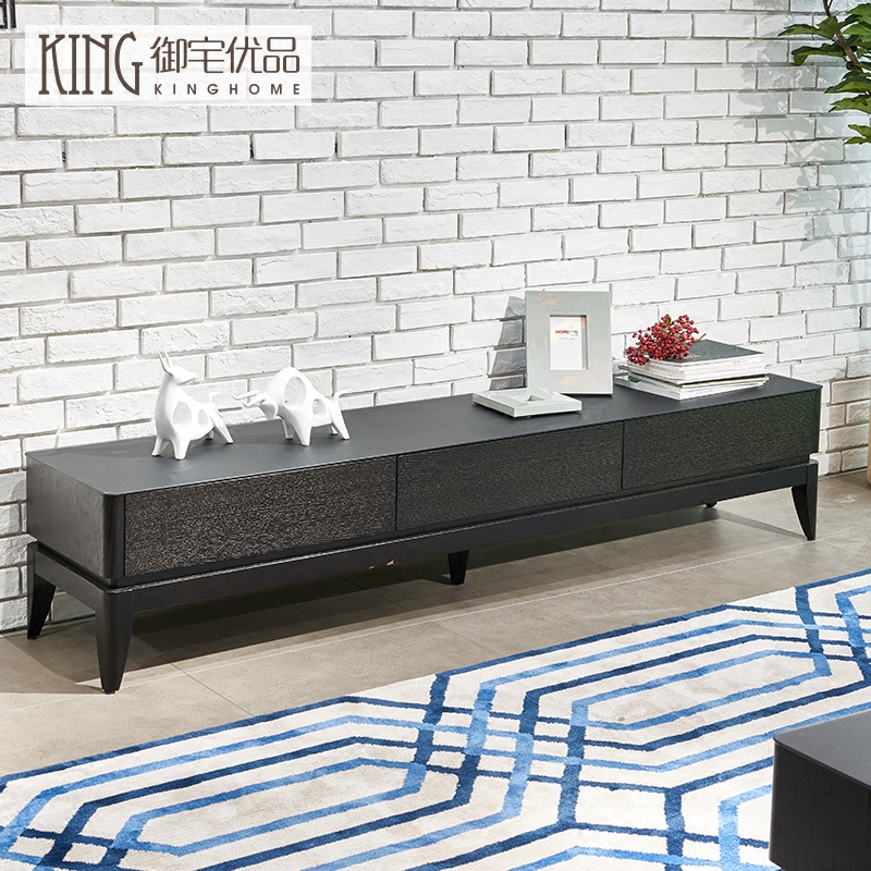 御宅 简约现代电视柜 时尚客厅组合钢化玻璃柜子 可储物柜子BA328