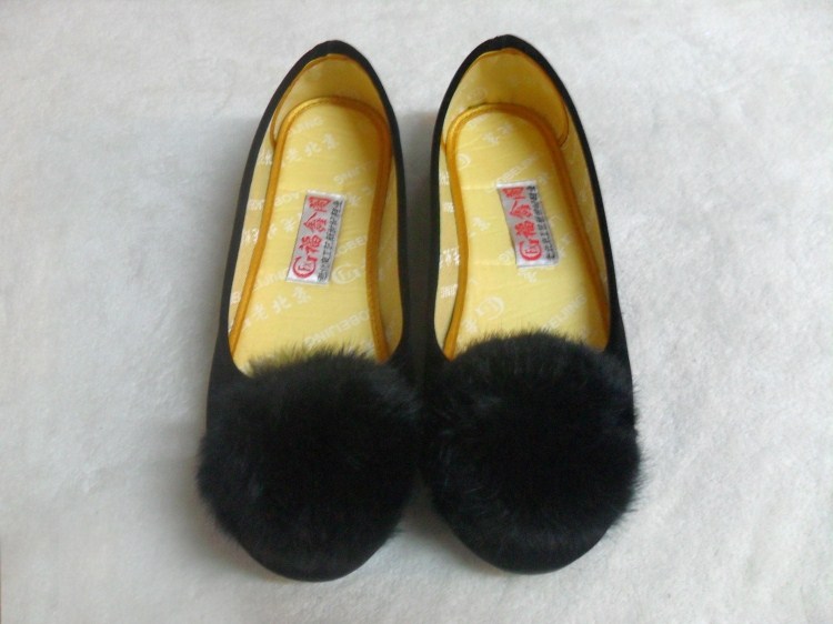 2016新款老北京布鞋女孕妇鞋学生鞋工作鞋平底舞蹈鞋毛球防滑黑色